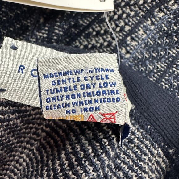 Robert Stock Mens Knit Sweater Vest L Preppy Retro Grandpacore Eclectic Grandpa - Picture 10 of 10